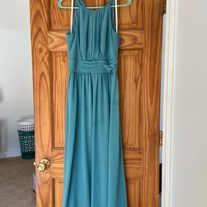 David’s Bridal Turquoise Bridesmaid Dress